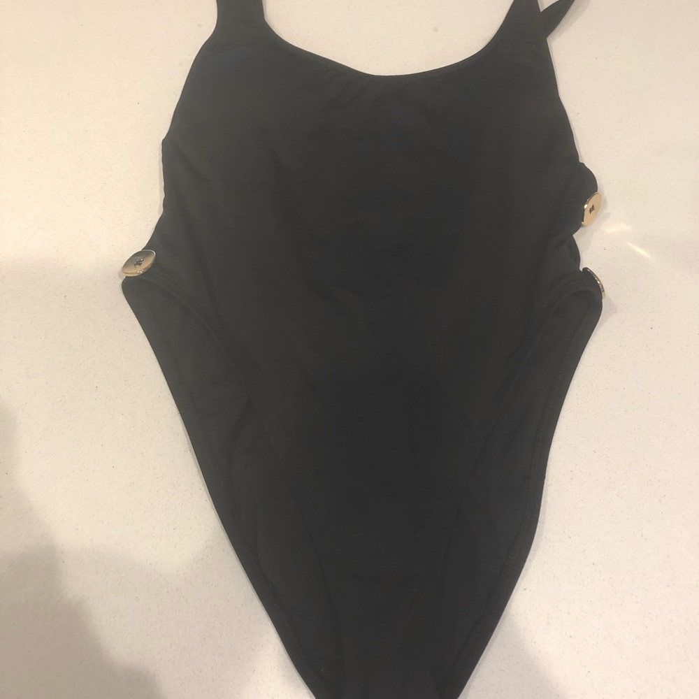 LA BLANCA one piece high rise swimsuit